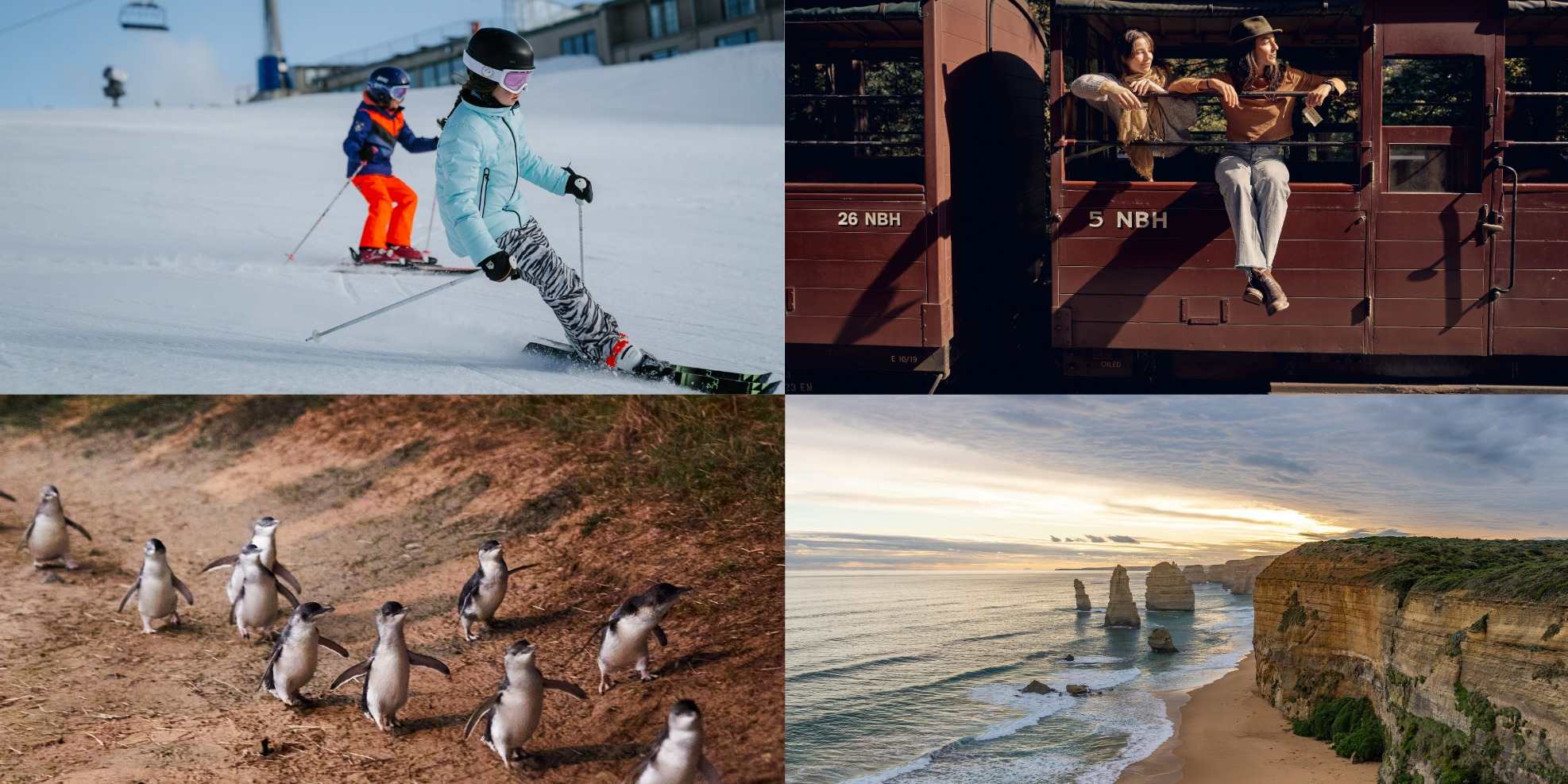 Melbourne Snow Season Limited 5-Day Tour - MEL5DB (5-Star Hotel/Mt Buller/Puffing Billy/Penguin Parade/Great Ocean Road)